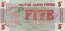 Grande-Bretagne - Nouveau Papier Des Forces Armées Britanniques (5 Pence) - 5 Pounds