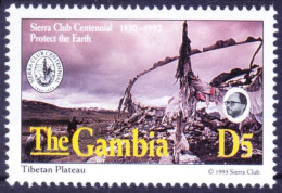 Gambia 1994 MNH, Tibetan Plateau, Himalayan Plateau India - Naturaleza