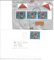 1612i: Österreich 1992, Entdeckung Amerikas, Portogerechte EF- Und MeF- Frankaturen Auf 2 Nachnahmebelegen - Storia Postale