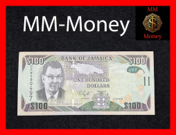 JAMAICA 100 $  1.6.2018  P. 95   "wmk Portrait" UNC - Giamaica