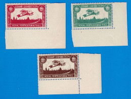 ERINNOPHILIE ROYAUME-UNI - LOT DE 3 VIGNETTES - STAMP EXHIBITION MAI 1923 AU ROYAL HORTICULTURAL HALL - AVIATION - Cinderellas