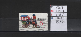 PRIX FIXE Obl  907 YT 1017 MIC 1415 SCO 1411 GIB Christmas Noël Jouet Locomotive 1970 Etats Unis 58A/13 - Usati