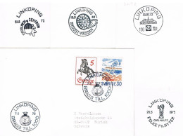 Schweden - Brief Mit Sonderstempel Aus Linköping, Weitere Stempelausschnitte - Storia Postale