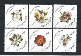 Nicaragua 1986 Flowers  Y.T. 1404/1406 + A 1131/1133 ** - Nicaragua