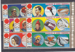 Jeux Olympiques - Sapporo 64  - Rép Du Guinée - Michel 81,/ 7 ** - Ski - Luge - Hockey - Patinage - Valeur 3,50 Euros - Winter 1972: Sapporo