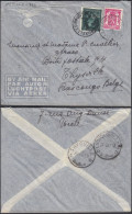 Congo Belge 1947 - Lettre Par Avion De Bruxelles-Belgique Vers Thysville-Bas Congo Belge.Émission: - 10%.  (EB) AR-01875 - Used Stamps