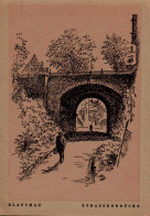 H0651 - Glauchau Merseburger K.E. Künstlerkarte - Strassenbrücke - Thüringer Volksverlag - Glauchau