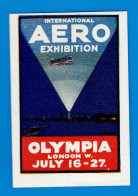 ERINNOPHILIE AVIATION - ROYAUME-UNI - INTERNATIONAL AERO EXHIBITION - OLYMPIA LONDON W. JULY 16 - 27 - Cinderella