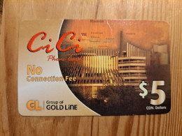 Prepaid Phonecard Canada, Gold Line, CiCi - Kanada