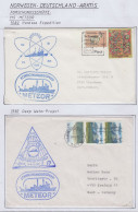 Norway  FS Meteor Nordsee  Expedition & Deep Water Project 1982 2 Covers (GF159) - Navires & Brise-glace