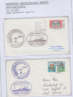 Germany & Norway  FS Meteor Nordatlantik Expedition 1985  2 Covers (GF160) - Navires & Brise-glace