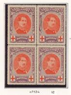 Croix-rouge - N°134 En Bloc De 4** (MNH) - 1914-1915 Cruz Roja