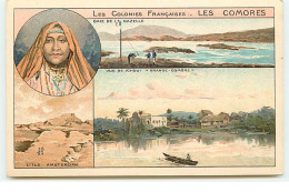 Les Colonies Françaises : Les Comores - Baie De La Gazelle (Multi-vues) - Publicité Phoscao - Comoros