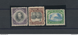 1938 COOK ISLANDS, Stanley Gibbons N. 127/29 - Serie Di 3 Valori - MNH** - Altri & Non Classificati