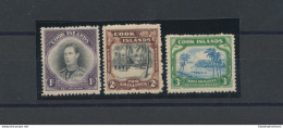 1938 COOK ISLANDS, Stanley Gibbons N. 127/29 - Serie Di 3 Valori - MNH** - Sonstige & Ohne Zuordnung