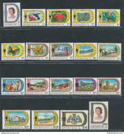 1969 DOMINICA - Stanley Gibbons N. 272/290 - Elisabetta II - Ordinaria 19 Valori MNH** - Sonstige & Ohne Zuordnung
