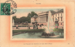 FRANCE - Tours - Le Palais De Justice Et Les Jets D'eau - Carte Postale Ancienne - Tours