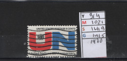 PRIX FIXE Obl  912 913 YT 1023 1024 MIC 1421 1422 SCO 1417 1418 GIB Vétérans  Invalides 1970 Etats Unis 58A/14 - Used Stamps