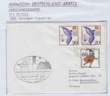 Germany FS Meteor Norwegen  Expedition 1991 Cover (GF163) - Polar Ships & Icebreakers