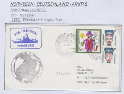 Germany FS Meteor Südatlantik Expedition 1992 Cover (GF163A) - Navires & Brise-glace