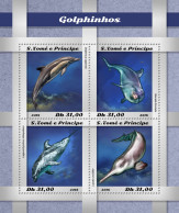 SÃO TOMÉ AND PRÍNCIPE  2018 MNH  Dolphins  Michel Code: 8015-8018. Yvert&Tellier Code: 6382-6385 - Sao Tome Et Principe