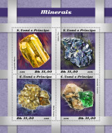 SÃO TOMÉ AND PRÍNCIPE  2018 MNH  Minerals  Michel Code: 7995-7998. Yvert&Tellier Code: 6386-6389 - Sao Tome Et Principe