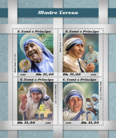 SÃO TOMÉ AND PRÍNCIPE  2018 MNH  Mother Teresa  Michel Code: 8070-8073. Yvert&Tellier Code: 6402-6405 - Sao Tome Et Principe