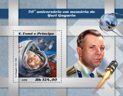 SÃO TOMÉ AND PRÍNCIPE  2018 MNH  Yuri Gagarin  Michel Code:  8084 / Bl.1465. Yvert&Tellier Code: 1202 - Sao Tome Et Principe