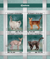 SÃO TOMÉ AND PRÍNCIPE  2018 MNH  Cats  Michel Code: 8025-8028. Yvert&Tellier Code: 6410-6413 - Sao Tome Et Principe