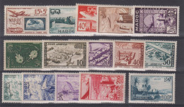 MAROC  - P.A. N°  84 à 102 * * - Cote : 81 € - Airmail