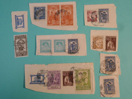 DJ 14 PORTUGAL  TP  SUR FRAGMENTS  ENV. 1936 +  + AFFRANCH. INTERESSANT+++ - Used Stamps