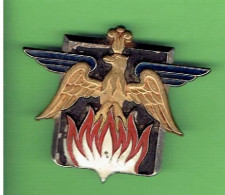 INSIGNE 1943 BATAILLON DE DEFENSE PASSIVE DE L ARMEE DE L AIR SAPEUR POMPIER DE L AIR PHENIX 1939 1945 WWII DRAGO - Bombero