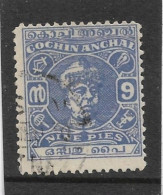 INDIA - COCHIN 1944 9p SG 98 PERF 11 FINE USED Cat £8.50 - Cochin