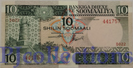 SOMALIA 10 SHILLINGS 1987 PICK 32c UNC - Somalie