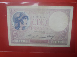 FRANCE 5 FRANCS 1933 Circuler (B.33) - 5 F 1917-1940 ''Violet''