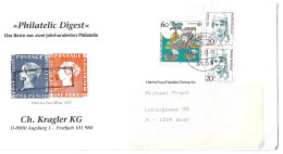 0061d: Schmuckkuvert "Mauritius" 1993 Als Eindruck Auf Kragler- Brief Nach Österreich Mit Europa Cept Bund 1992 - 1992