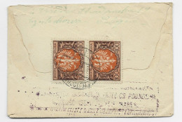 POLSKA 100MK PAIRE AU VERSO LETTRE COVER CZESTOCHCWA 3.1.1923 TO BELGIQUE - Storia Postale