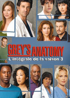 GREY'S  ANATOMY   L 'INTEGRAL  SAISON  3   ( 7 DVD  ) 25 EPISODES - Séries Et Programmes TV