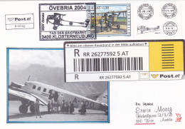 RECOMMENDED AIRPLANE   FDC COVERS 2004  AUSTRIA - FDC