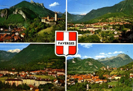 Favergues  Blason Son Château  La Dent Des Cons, Le Mont Blanc Et Le Charvin éditeur: à Annecy, Timbrée En 1966 - Faverges