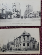 Levallois -perret , 2 Cartes , Rue Gravel Et Vallier , à L'étoile Bleue , Et Distillerie De L'arc De L'étoile - Levallois Perret