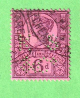GBT1957- GRÃ-BRETANHA - USD_ PERFURADO1887_ 92_ VC= $12,50 - Used Stamps