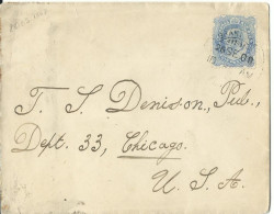 INDE LETTRE 2A   POUR CHICAGO ( ETATS UNIS ) DE 1908  LETTRE COVER - Sonstige & Ohne Zuordnung