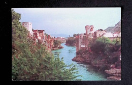 Cp, Bosnie Herzegovine, Mostar, La Passerelle Remplaçant Le Vieux Pont, Vierge, Photo P. Grangeot - Bosnie-Herzegovine