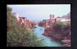 Cp, Bosnie Herzegovine, Mostar, La Passerelle Remplaçant Le Vieux Pont, Vierge, Photo P. Grangeot - Bosnia And Herzegovina