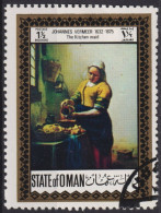 1969 Oman ° Dutch Paintings, Johannes Vermeer, The Kitchen Maid ( Ilegal) - Oman