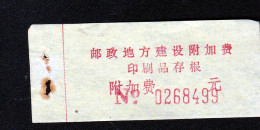 CHINA CHINE  FUJIAN JIANYANG 354200   ADDED CHARGE LABEL (ACL) - Other & Unclassified