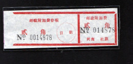 CHINA CHINE  HENAN SHEQI 473300   ADDED CHARGE LABEL (ACL) 0.20 YUAN - Otros & Sin Clasificación