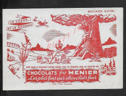 ANCIEN BUVARD ILLUSTRÉE CHOCOLATS FINS MENIER NOISIEL 77 : - Chocolat