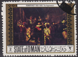 1969 Oman ° Dutch Paintings, Rembrandt, The Nightwatch ( Ilegal) - Oman